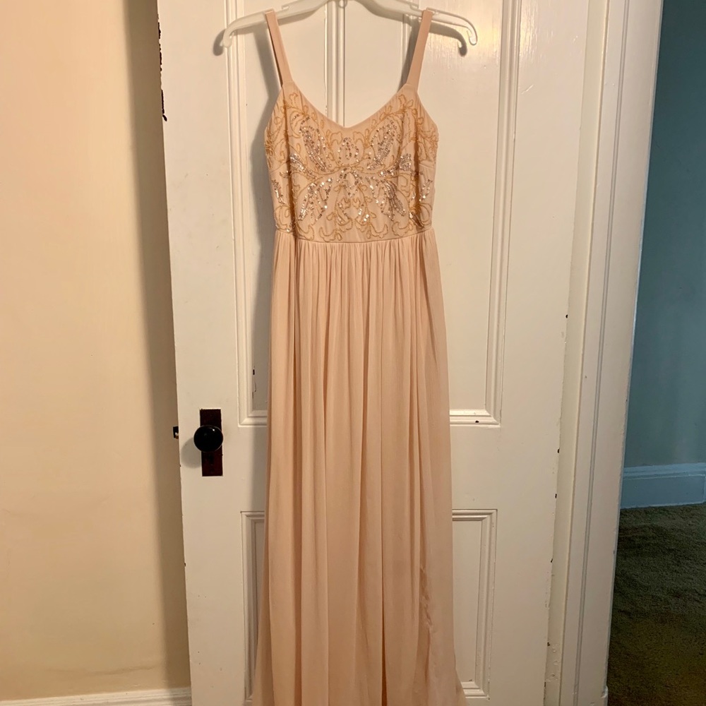 Adrianna Papell bridesmaid gown